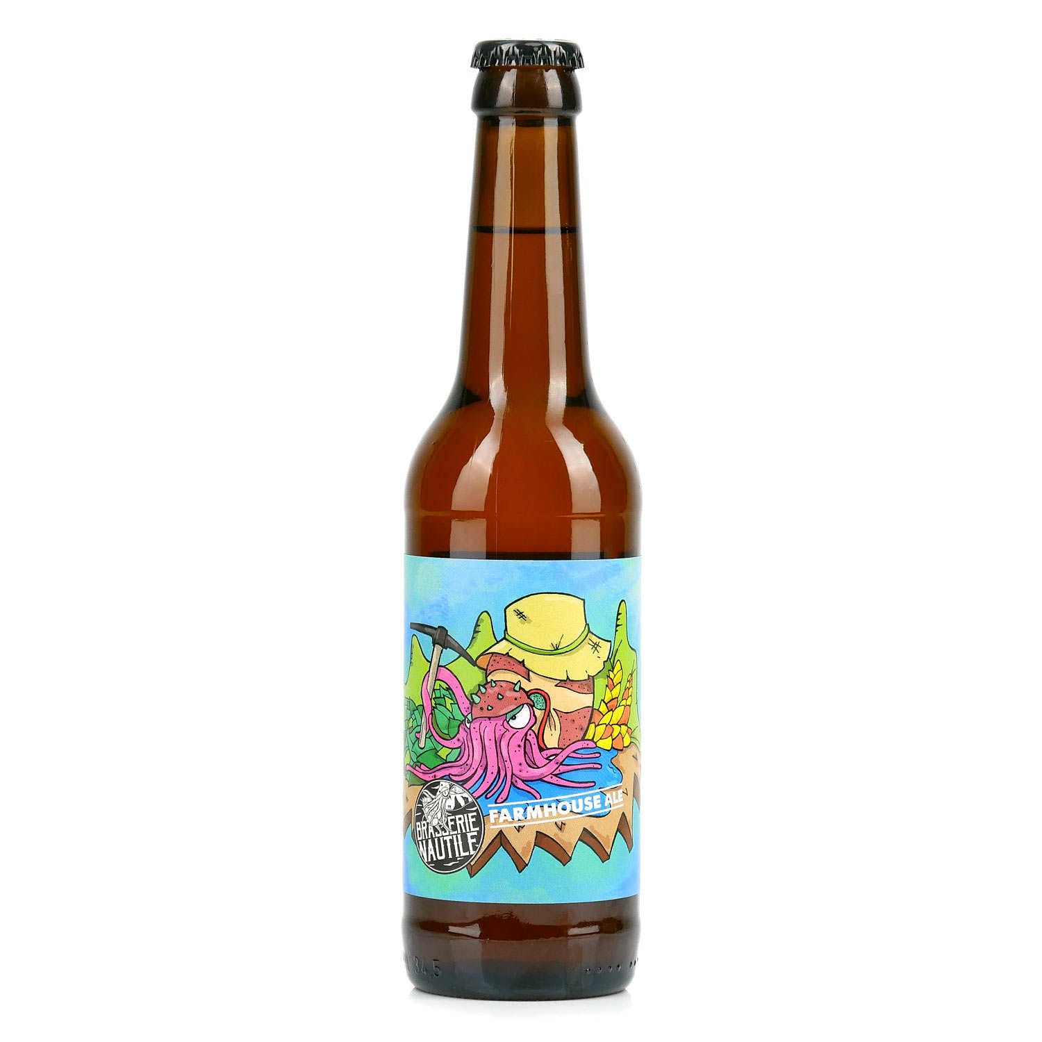Brasserie Nautile Farmhouse Ale - Bière farmhouse bio 4.8% - Brasserie Nautile