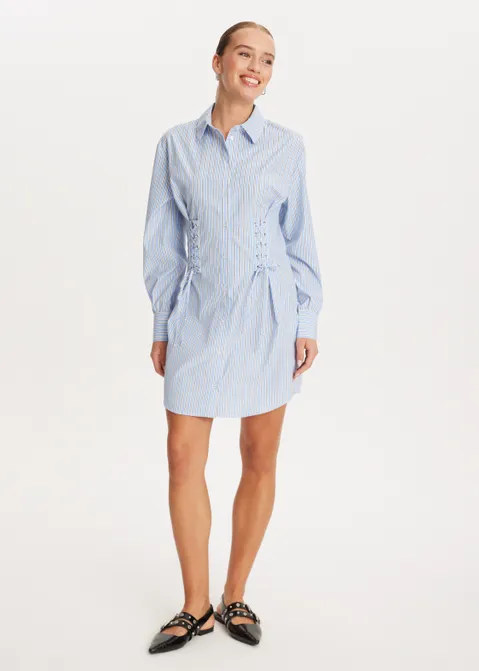 Blouse jurk met strepen assorti (ASSOR)