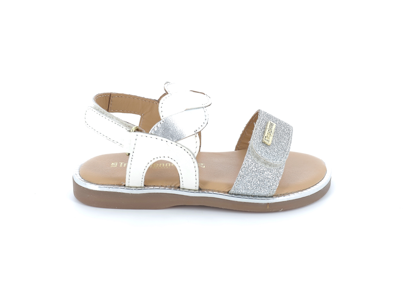 Les tropeziennes-INDRA Cuir Blanc Argent