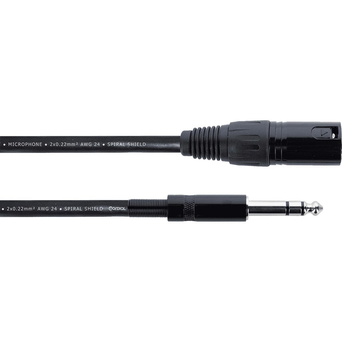 Cordial EM6MV Elements verloopkabel XLR male - 6.3mm TRS jack 6m
