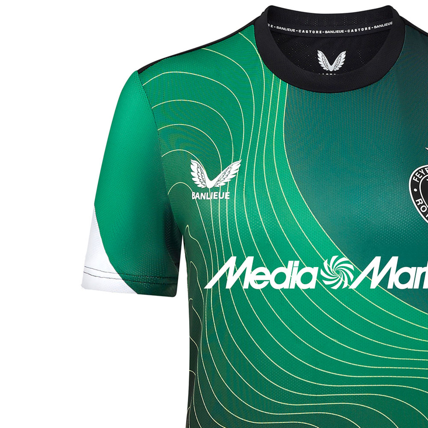 Castore Feyenoord Pre-Match Trainingsshirt 2024-2025 Dames Zwart Wit