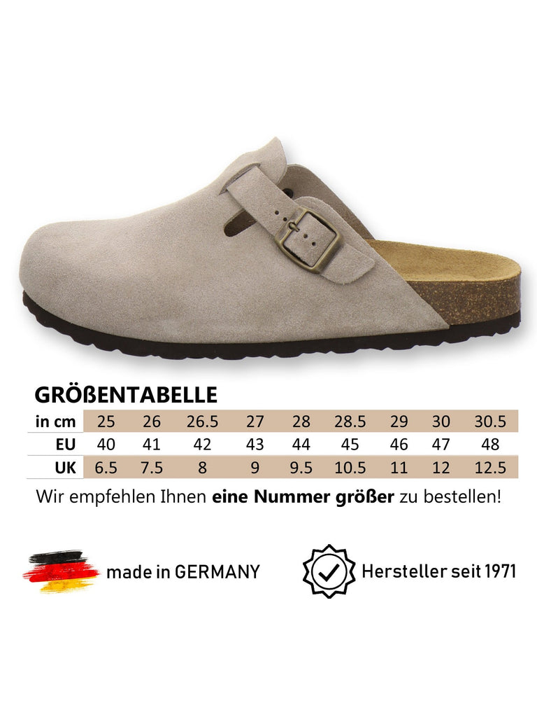 Clogs Herren Leder quarz