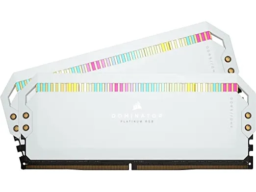 CORSAIR Dominator Platinum RGB - DDR5 - sæt - 32 GB: 2 x 16 GB - DIMM 288-PIN - 6200 MHz / PC5-49600 - CL36 - 1.3 V - hvid