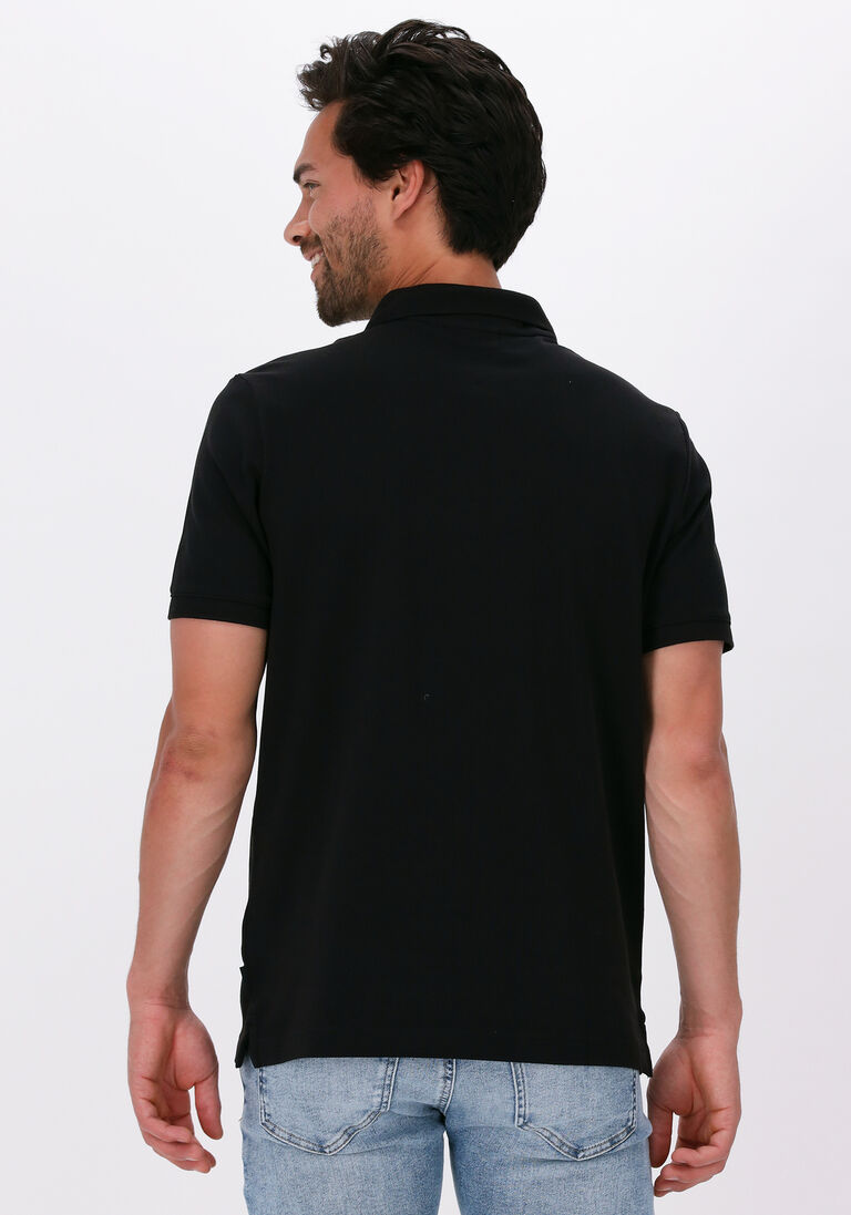 CALVIN KLEIN zwarte calvin klein polo stretch pique slim polo