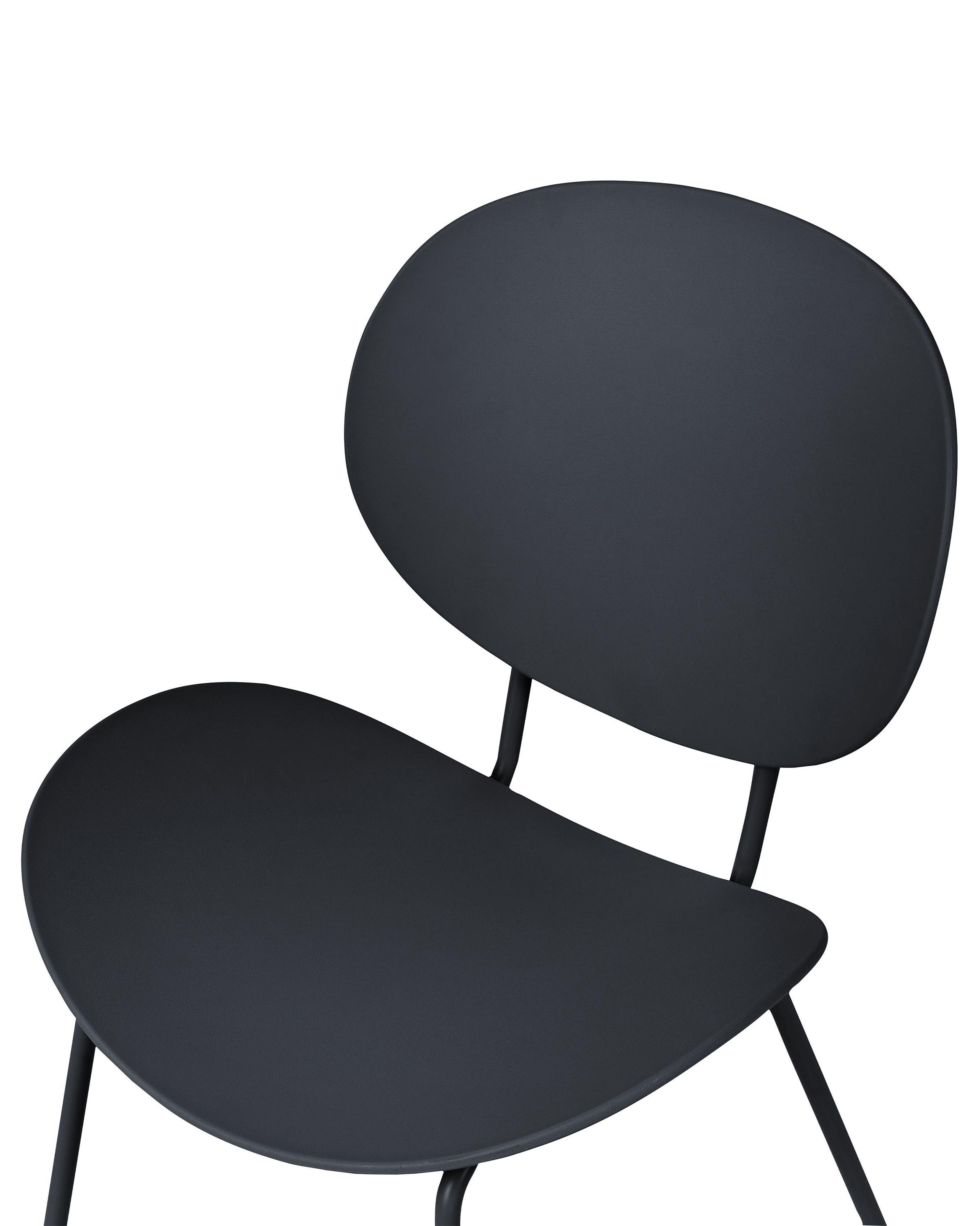 Set van 2 eetkamerstoelen SHONTO Zwart