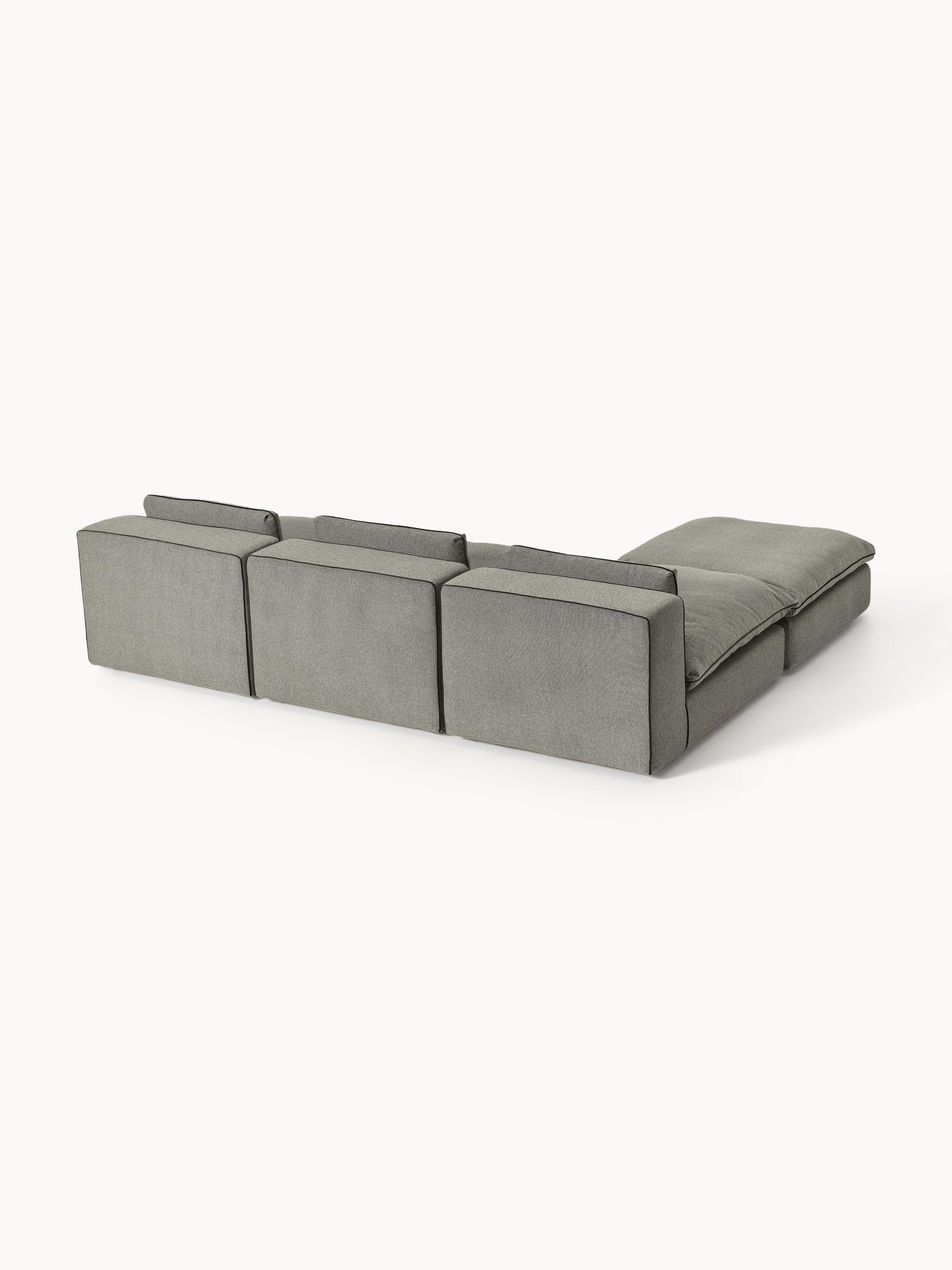 Modulaire XL bank Felix met poef (links/rechts)