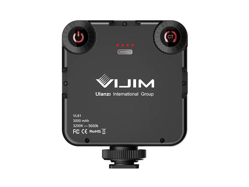 VIJIM Videoleuchte VL81 Wiederaufladbare LED-Videoleuchte