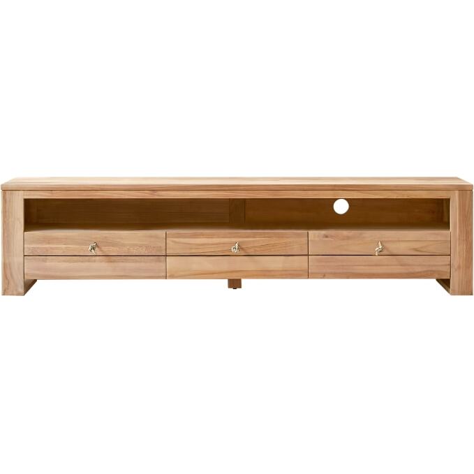 Meuble TV Minimalys en teck massif L 170 cm