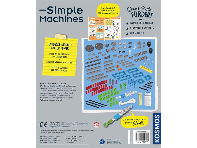 Kosmos Experimentierkasten Simple Machines Mechanik-Bausatz für 24 Modelle