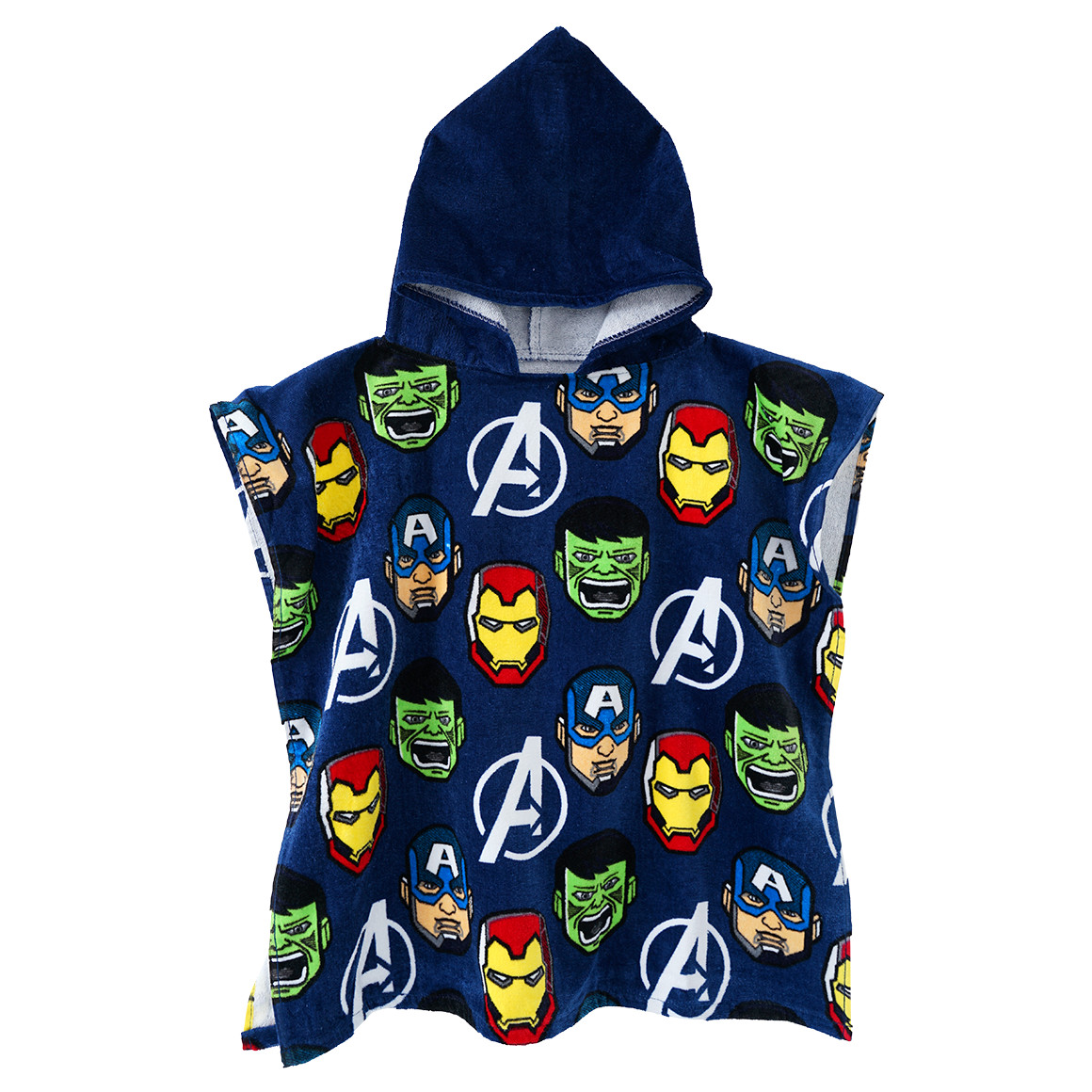 MARVEL Avengers Badeponcho aus Frotteevelours dunkelblau