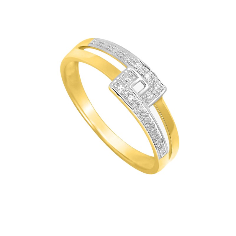Bague Femme - Or 18 Carats - Diamant 0,01 Carats