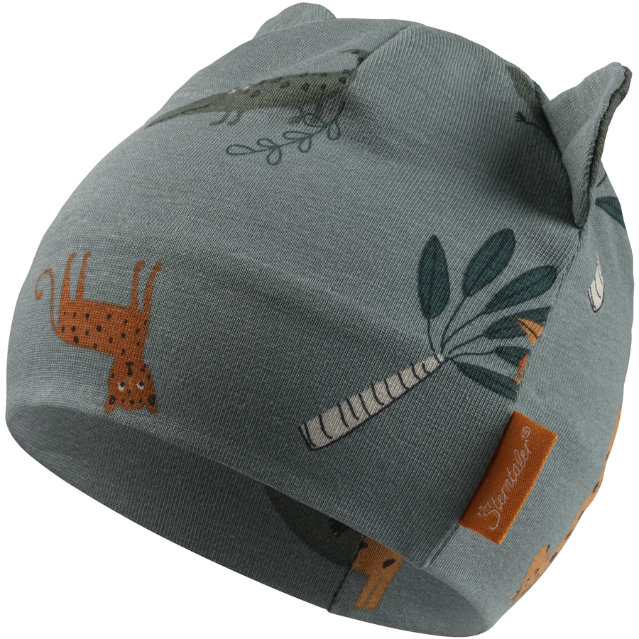 Sterntaler Beanie Tiere mattgrün