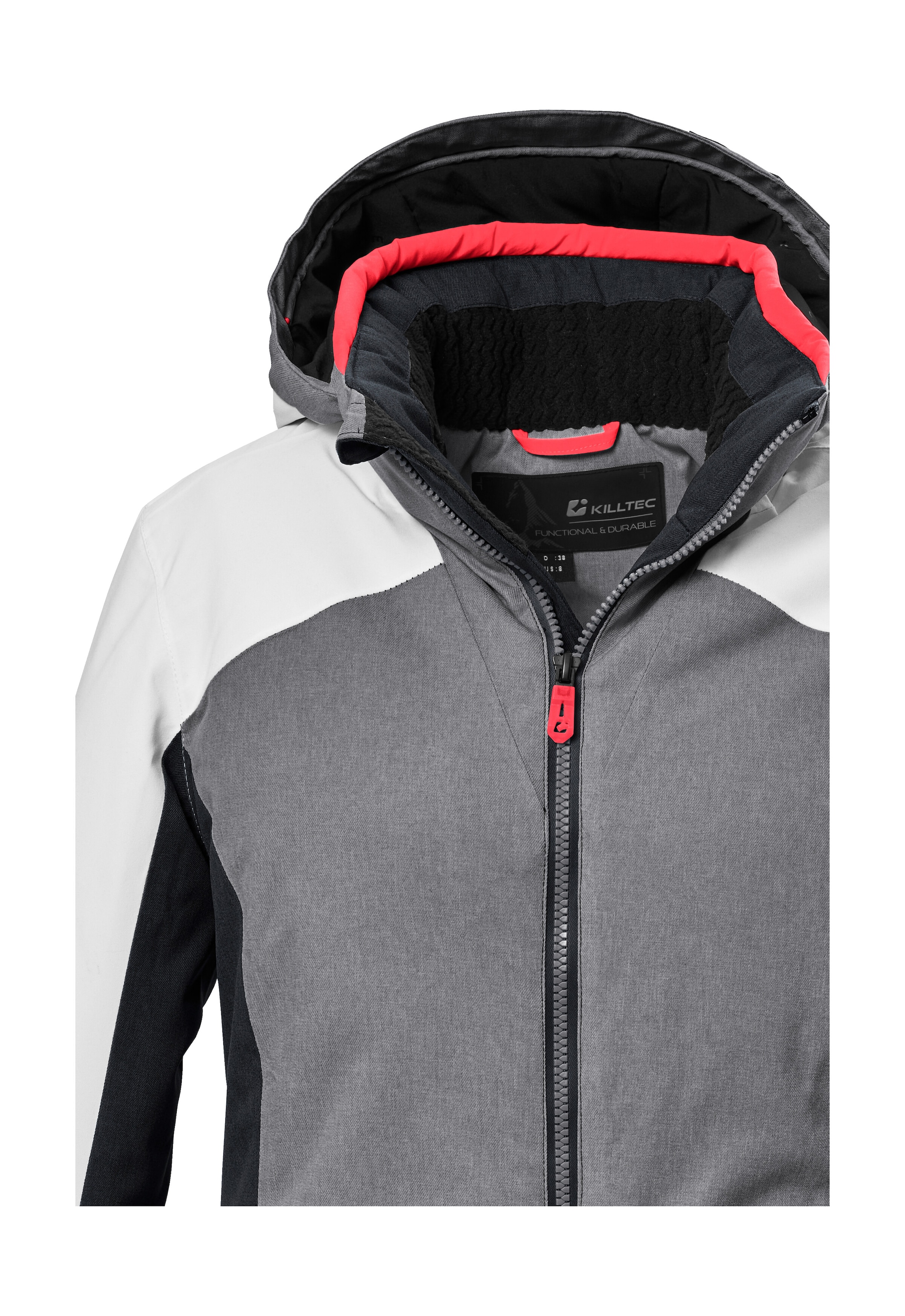 Killtec Skijacke »KSW 66 WMN SKI JCKT« Damen Skijacke: wasserdicht, atmungsaktiv, Colourblock Design