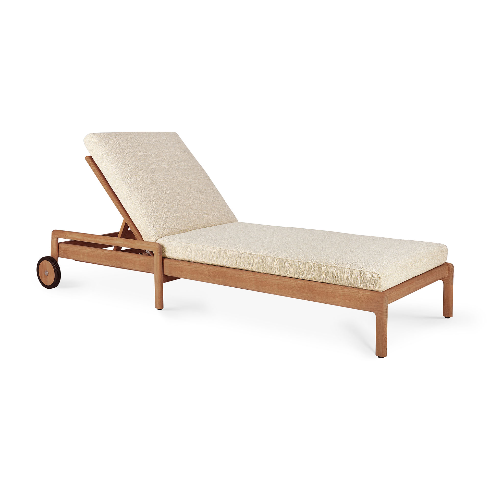 Teak Jack lounge chair - outdoor - dik kussen naturel