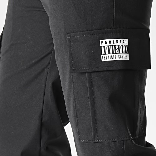 Pantalon Cargo Logo Noir Blanc