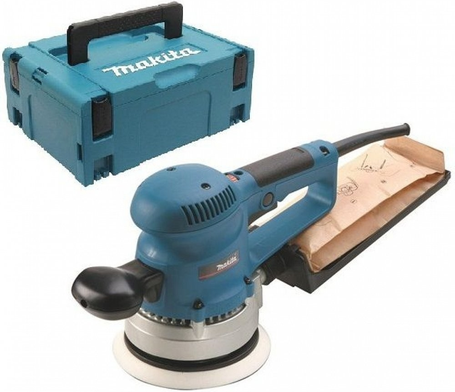 Makita BO6030J Excentrische schuurmachine in Mbox - 310W - 150mm - variabel