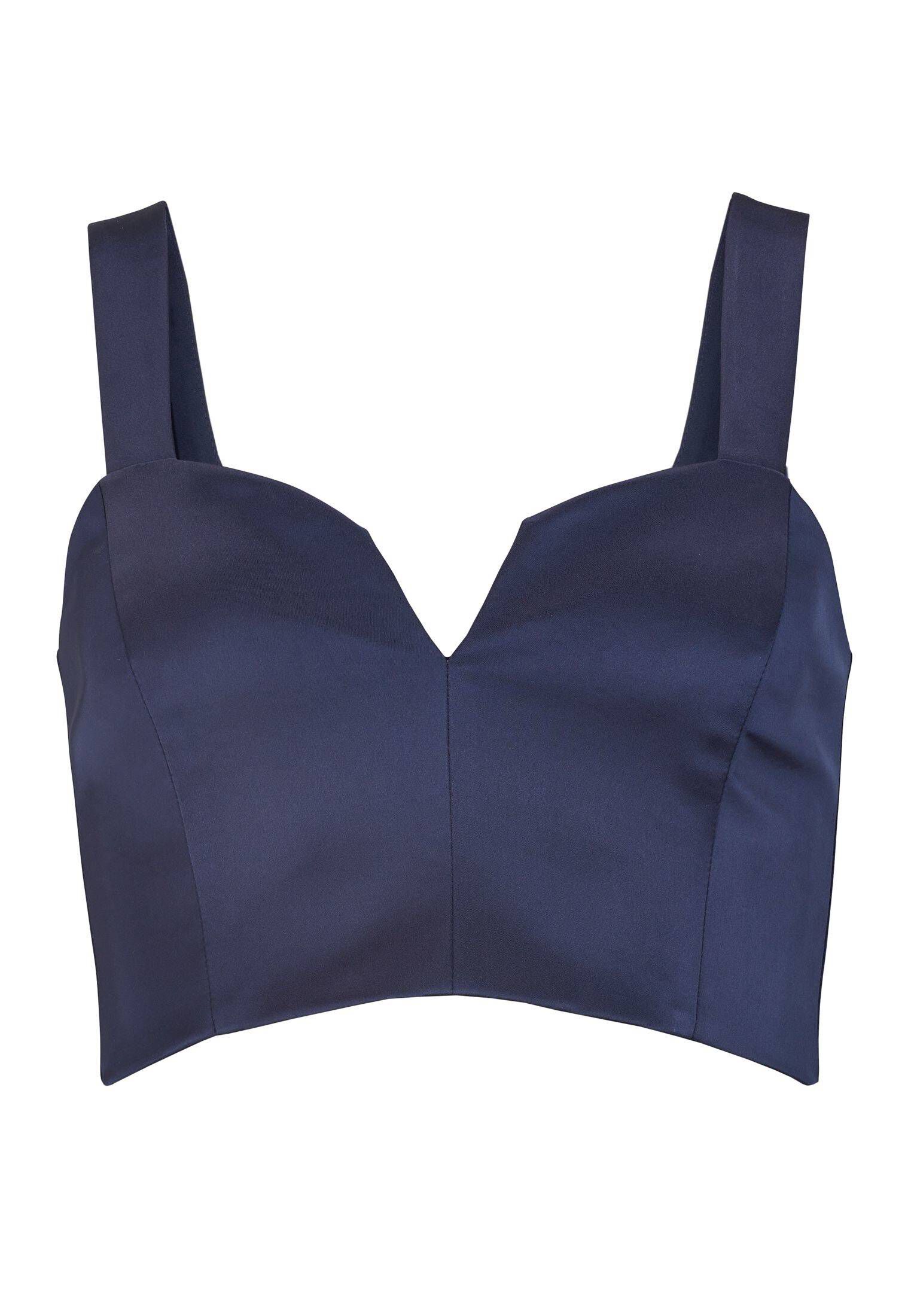 Swing| Damen Cropped-Top aus Satin
