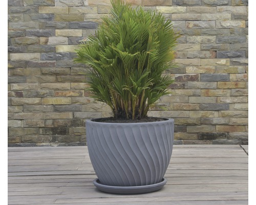 Lafiora plantenpot Ø 33 cm H 25 cm donkergrijs