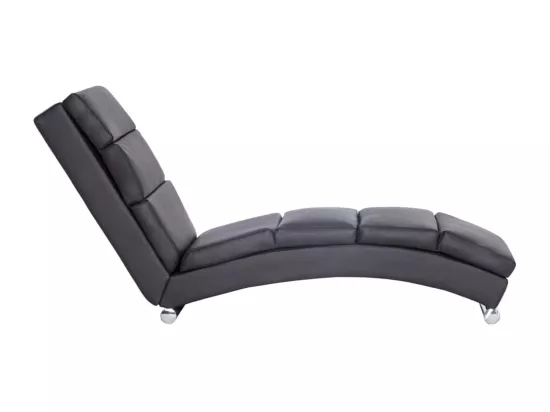 Prolenta Premium - Chaise longue Gris Similicuir