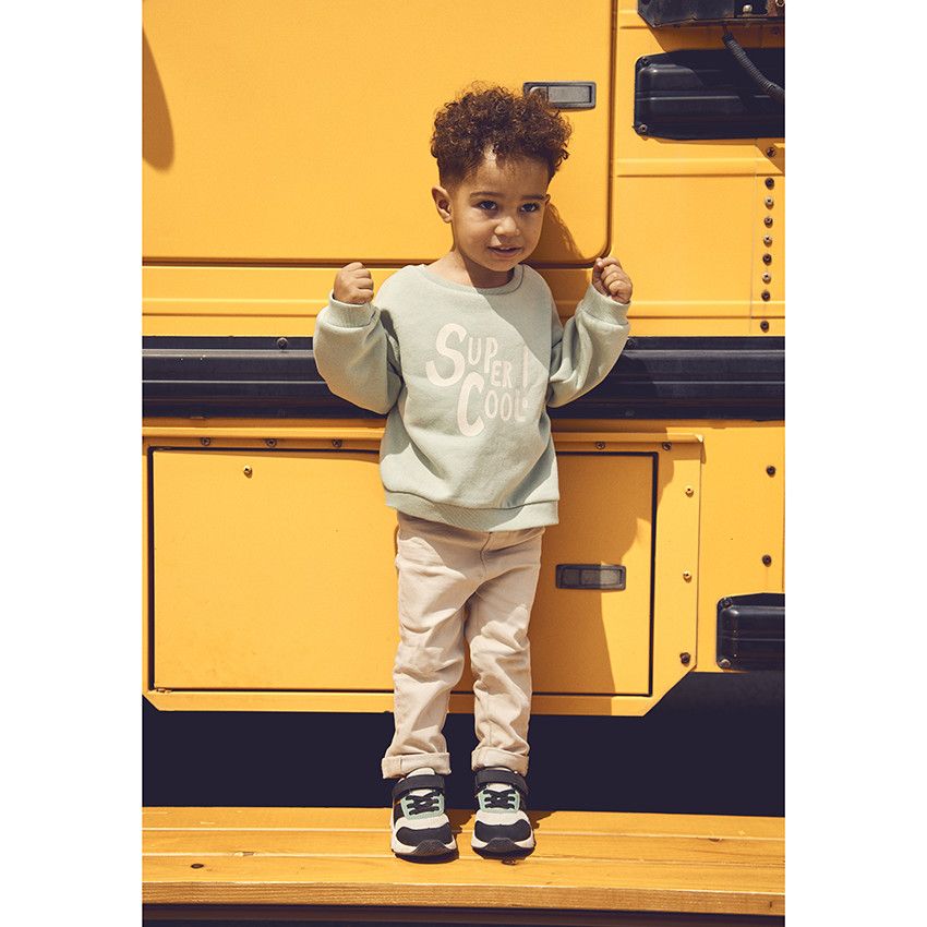 Sweat oversize print fantaisie pour bébé garçon - Vert