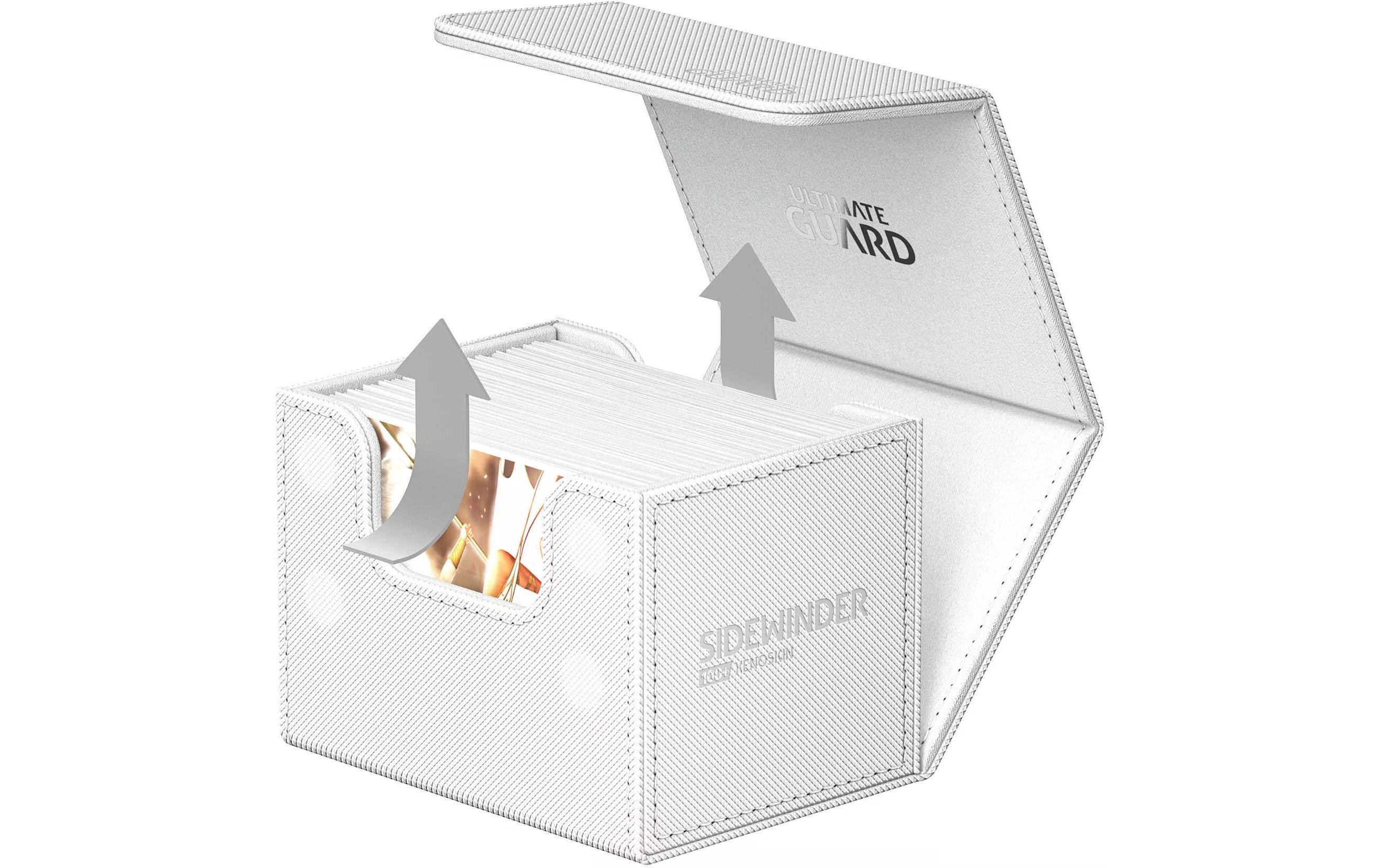 Kartenbox XenoSkin Sidewinder Monocolor 100+ WeissHochwertige Box für Sammelkarten in Standardgrösse