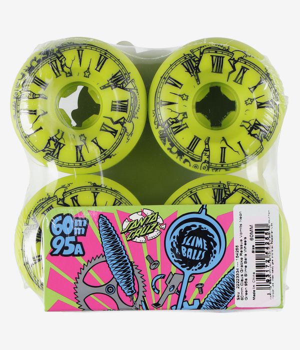 Santa Cruz Slime Balls Grabke Reissue Vomits Rollen (green) 60 mm 95A 4er Pack