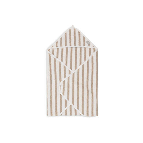 Cape de bain éponge 75x75cm Basic stripe - Olive green - JOLLEIN