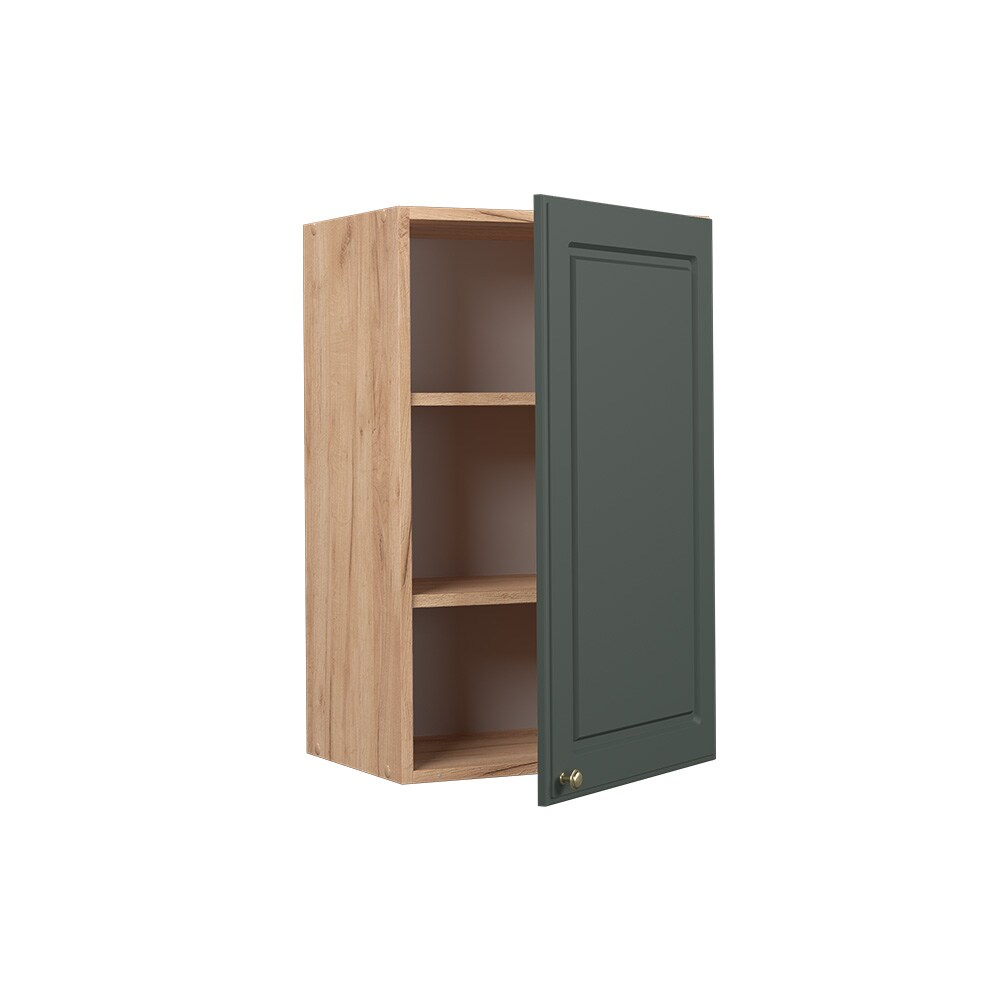 Vicco Hängeschrank Küchenschrank Küchenmöbel Fame-Line Eiche Grün-Gold Landhaus 45 cm Küche Einbauküche Hängeschrank Drehtür Einlegeboden Küchenzeile
