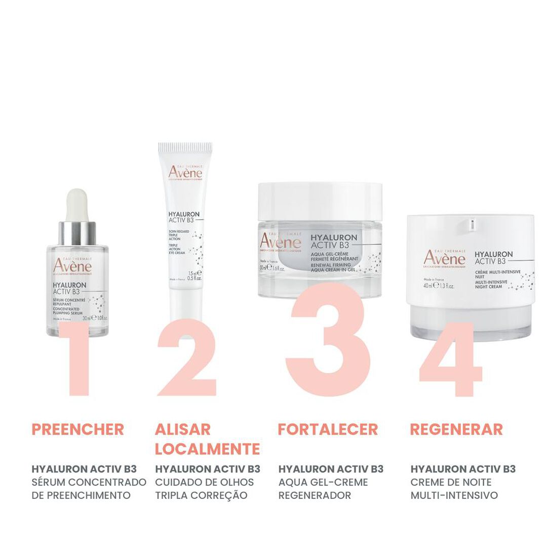 AVENE  Hyaluron Activ B3 Aqua-Gel Creme Antienvelhecimento - Recarga - 50ml