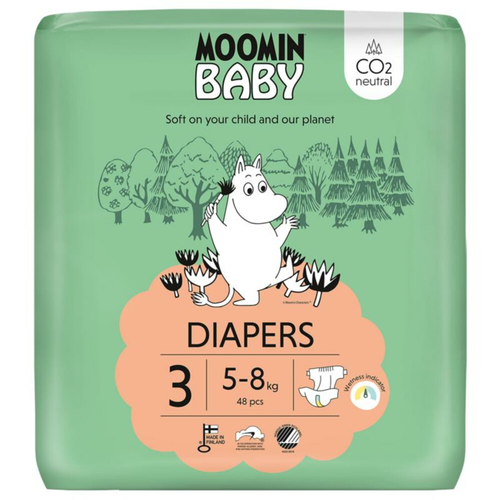 Moomin Ecologische Luiers Maat 3 Midi48 stuks
