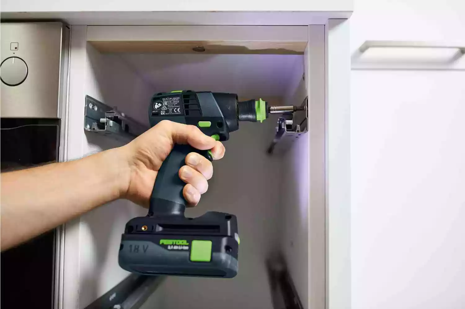 Festool TXS 18-Basic-Set 18V Li-Ion accu schroefboormachine body incl. bitset in systainer - 40Nm