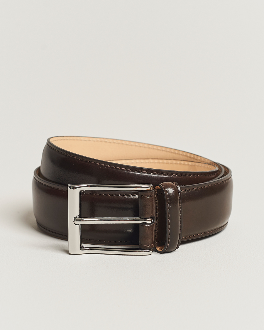 Crockett & Jones Belt 3.2 cm Dark Brown Cordovan