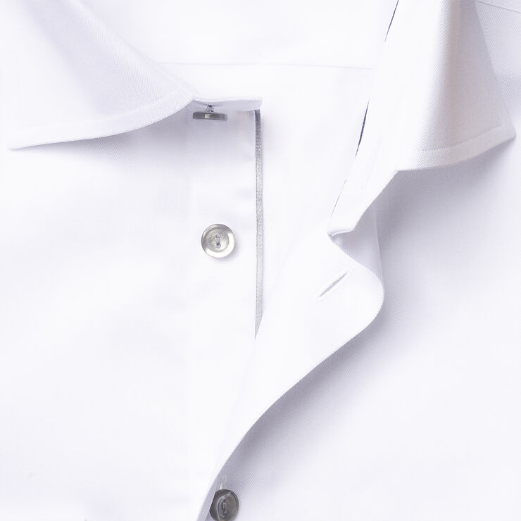 ETON White Twill Shirt Grey Details - Slim Fit Hvid