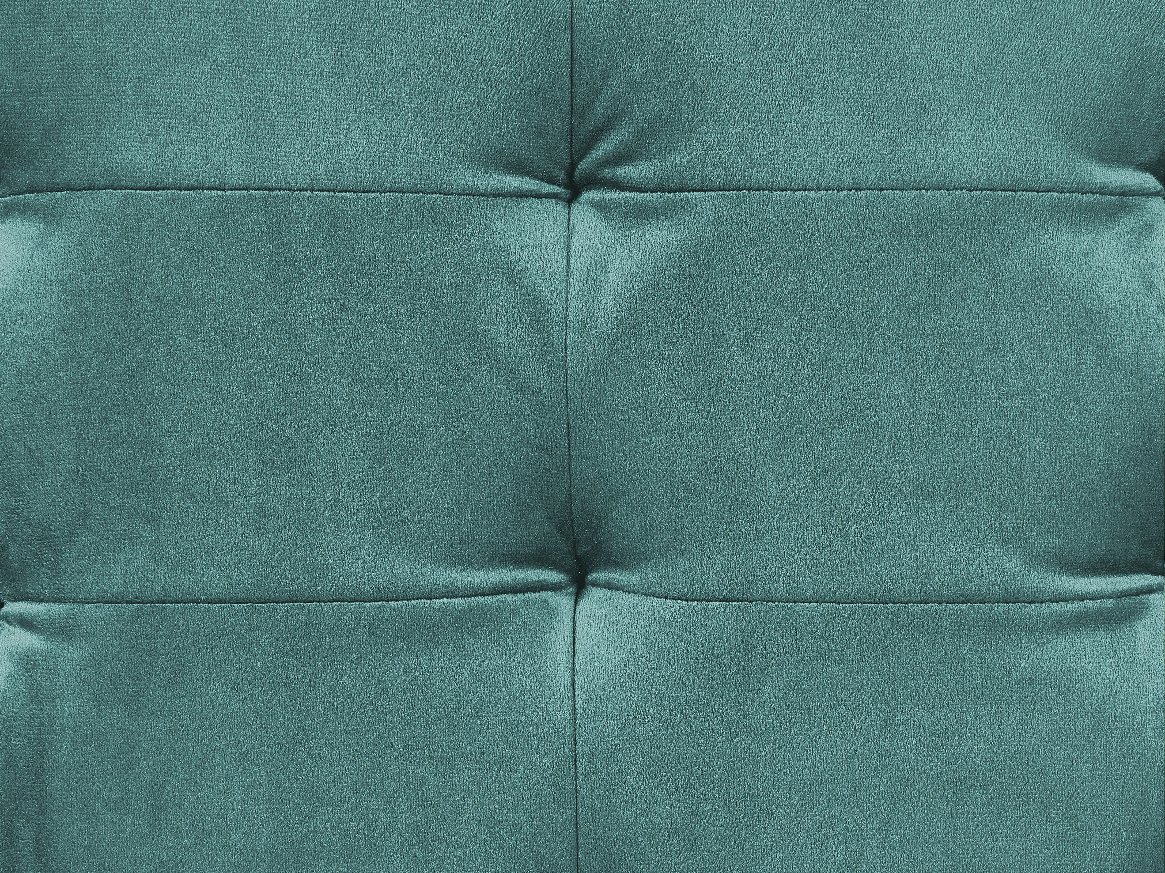 Rechtszijdige chaise longue PESSAC Fluweel Groenblauw met opbergruimte
