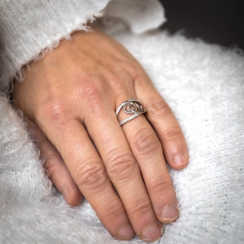 Bague Femme Rhodium ORTEA
