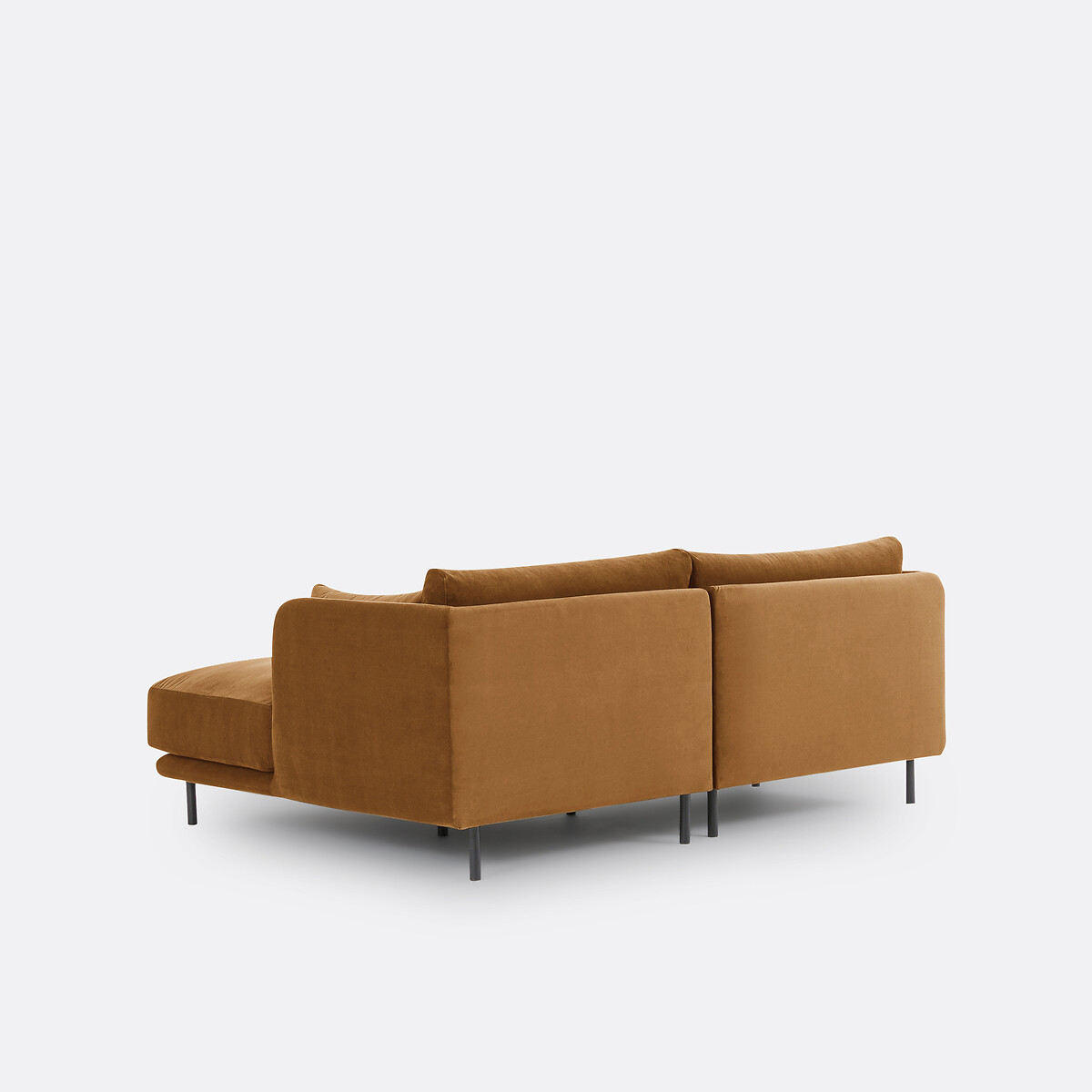 LA REDOUTE INTERIEURS<br>Sofá retangular compacto, veludo Victor