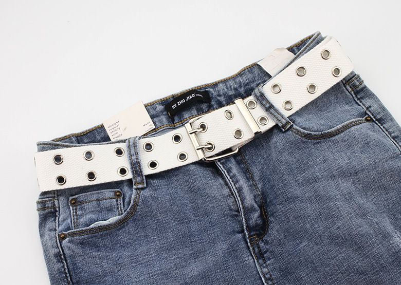 Rofuka - Canvas riem met dubbele ogen