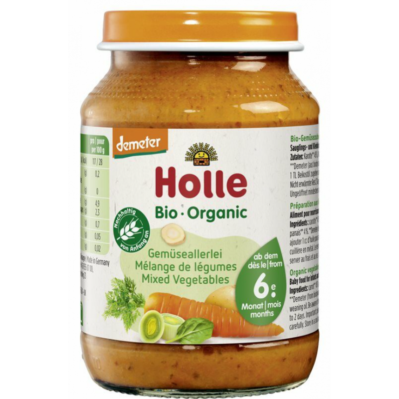 HOLLE Gemüseallerlei<br>190 g, Glas
