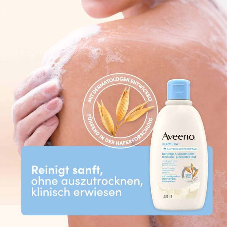 Aveeno Dermexa Emollientien Duschcreme, 300 ml