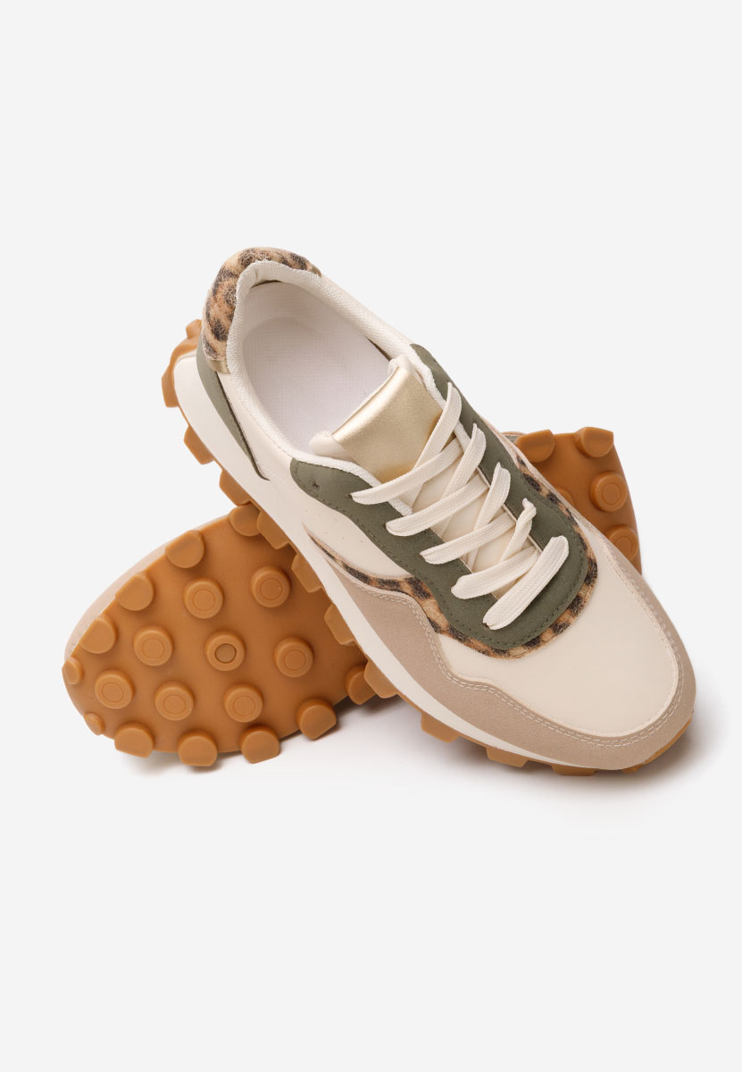 Baskets pour femme beige Alexy