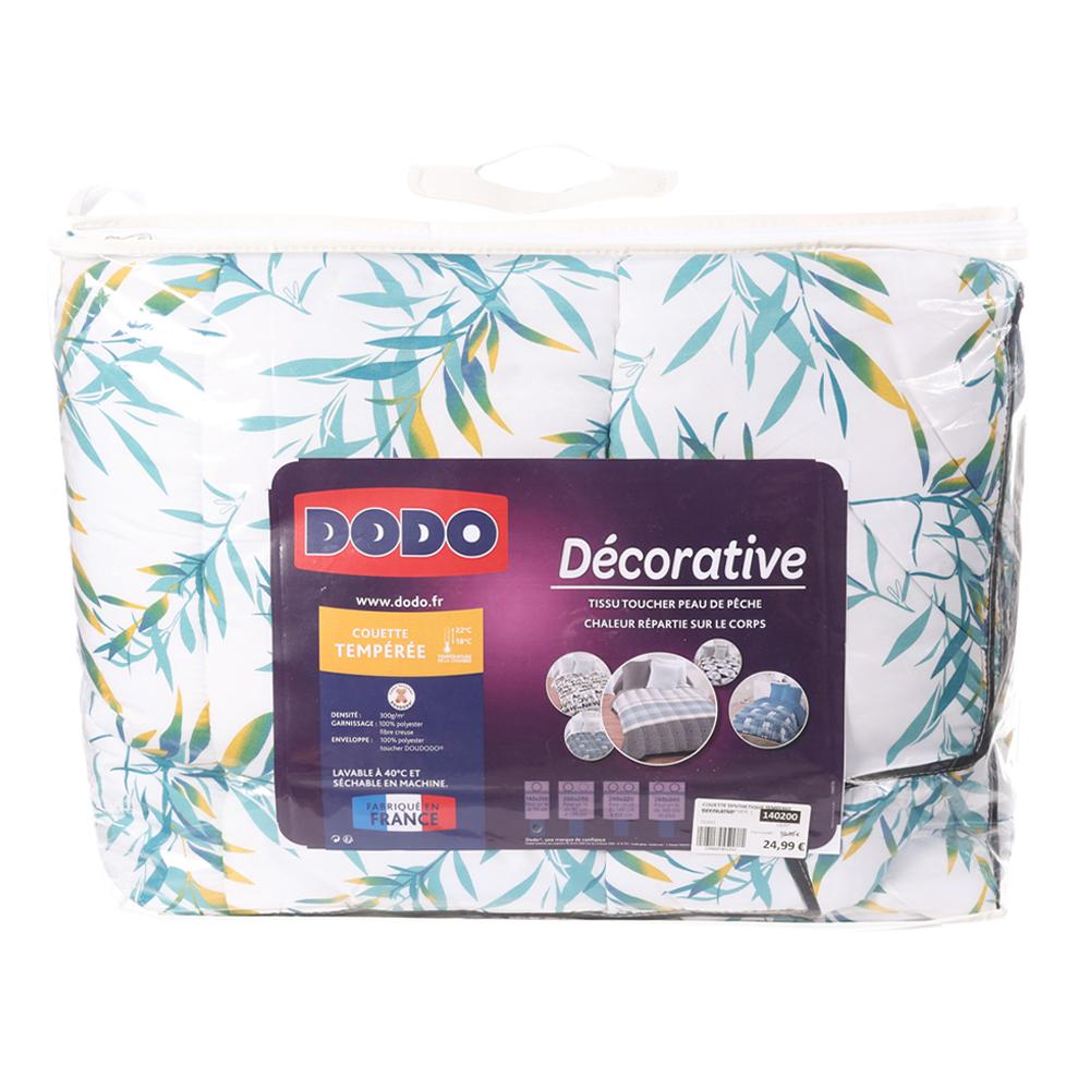 Dodo Couette Blanc/Vert Dodo Tempérée Décorative 140x200