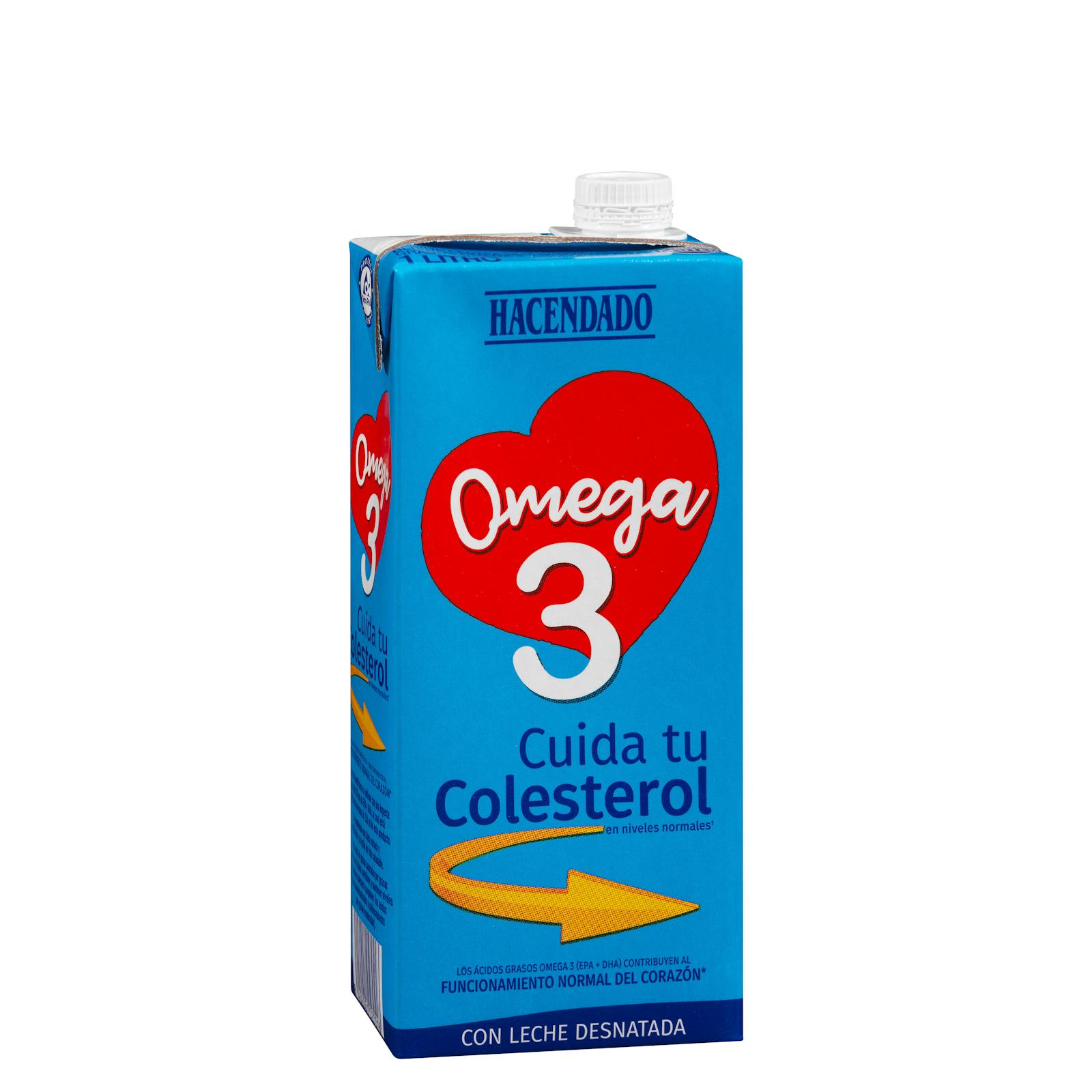 Boisson laitière écrémée Hacendado Omega 3