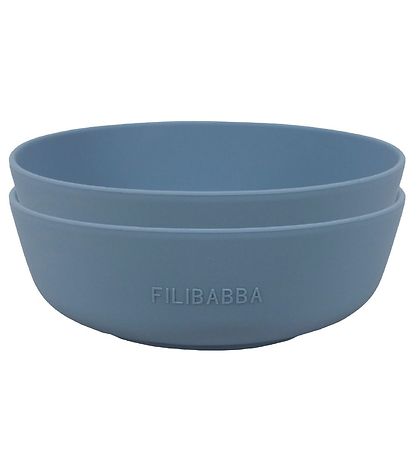 Filibabba Sk?l - 2-pak - Silikone - Powder Blue