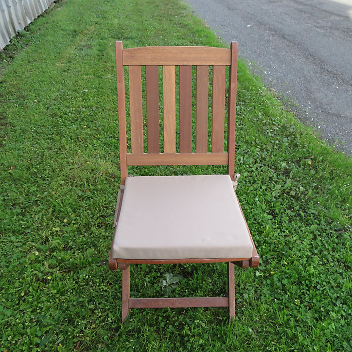 Galette de chaise Easy for life beige L.39 x l.39 x Ep.5cm