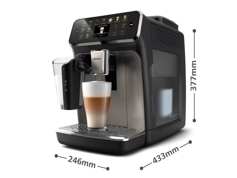 Philips Series 4400 EP4449 - Automatisk kaffemaskine med capuccinatore - 15 bar - black/spray painted panthera