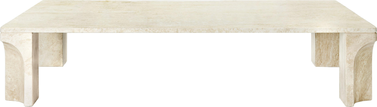 Gubi Doric salontafel 140x80 travertine