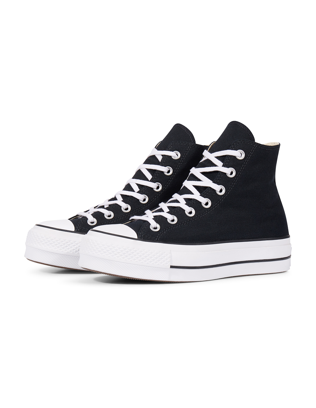 converse sneakers compensées montantes femme lift hi noir