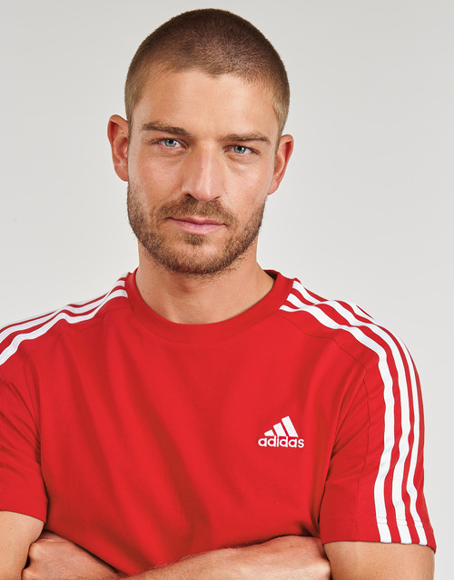 Adidas Sportswear - M 3S SJ T - Rouge / Blanc