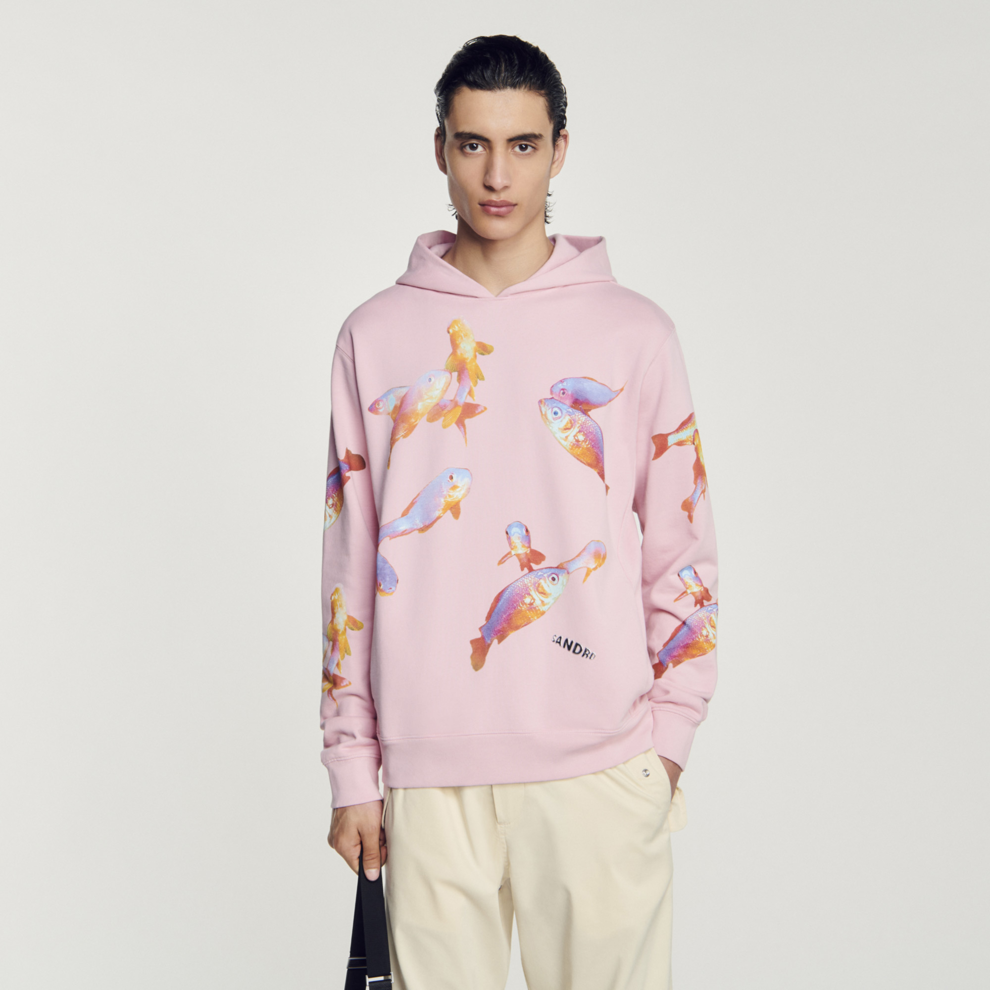 Sweatshirt imprime capuche