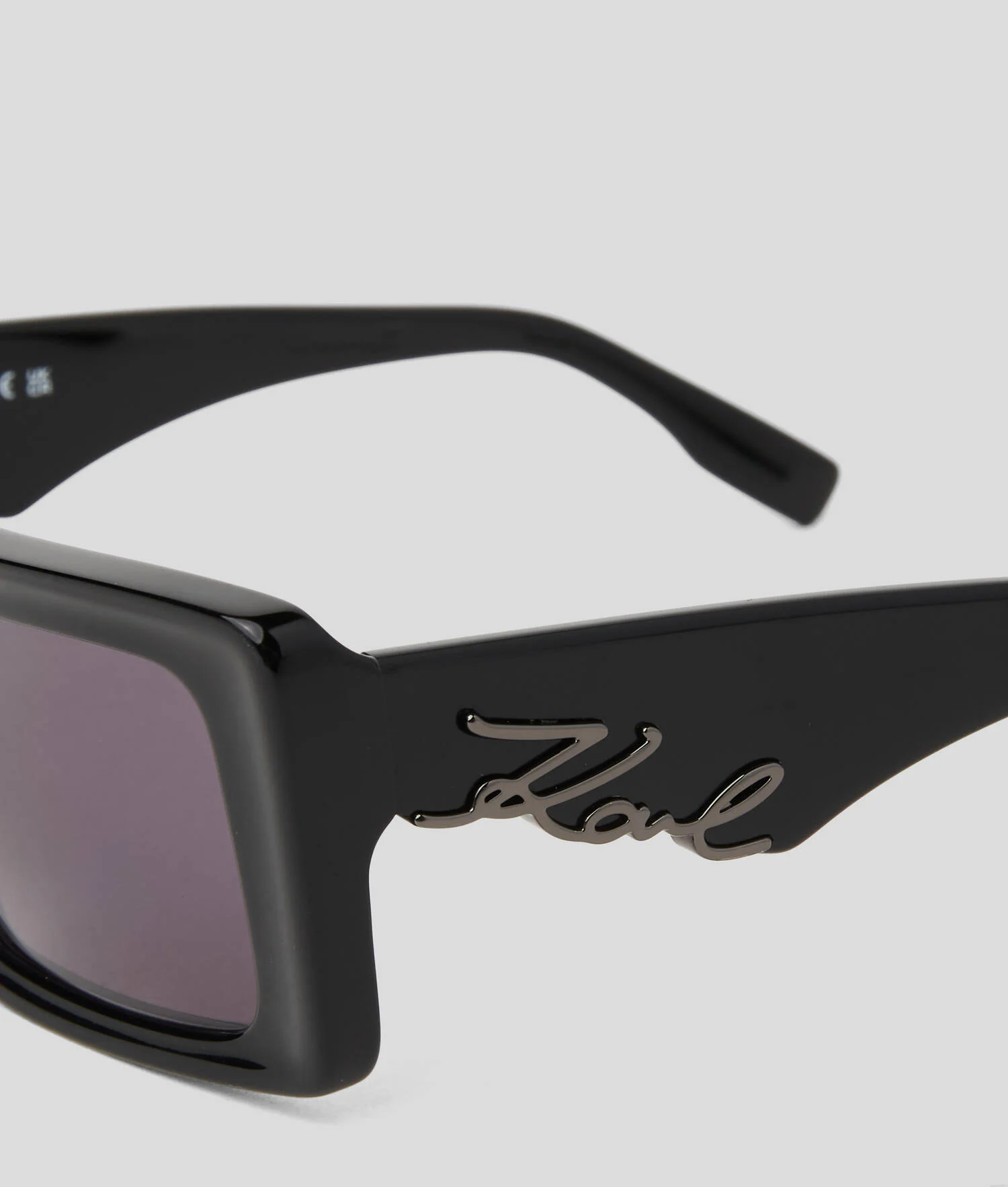 LUNETTES DE SOLEIL AVEC LOGO DÉCOUPÉ KARL SIGNATURE - Noir